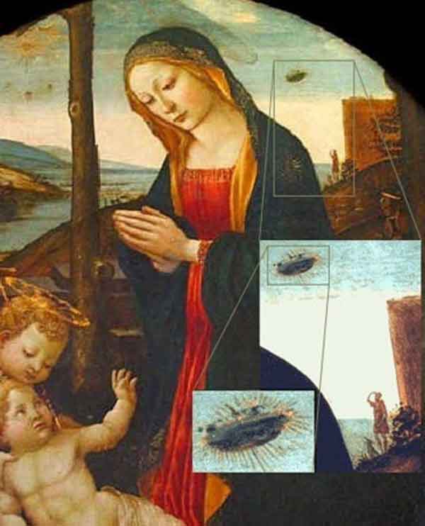 نقاشی پر رمز مریم مقدس اثرى از سال 1330 میلادی كه