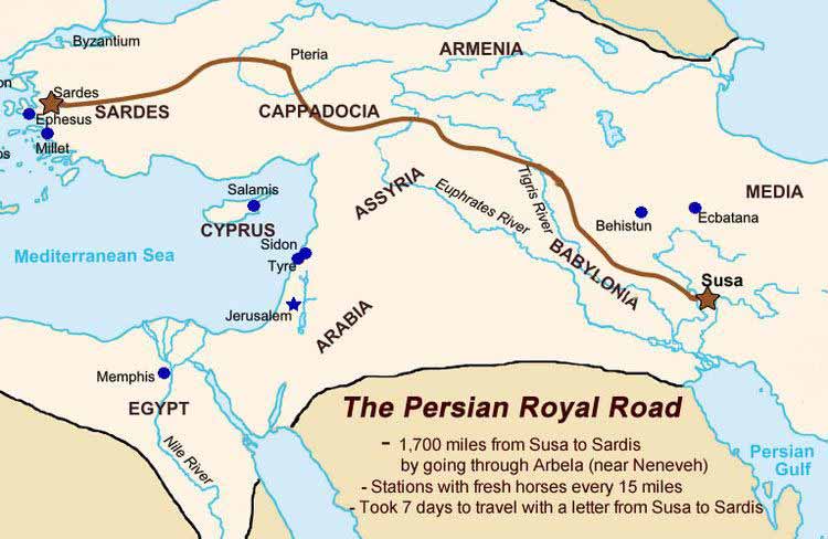 ایرانیان در سال ۵۱۰ قبل از میلاد و در دوران داریو