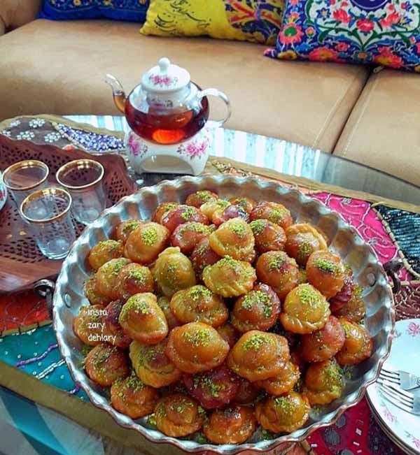 طرز تهیه قطاب عسلی قطاب_عسلی مواد لازم زرده تخم‌م