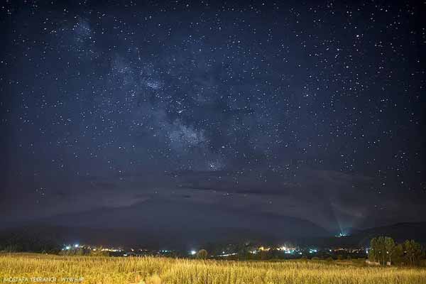 آسمان شب امامزاده هاشم گیلان اینجا_ایران_است