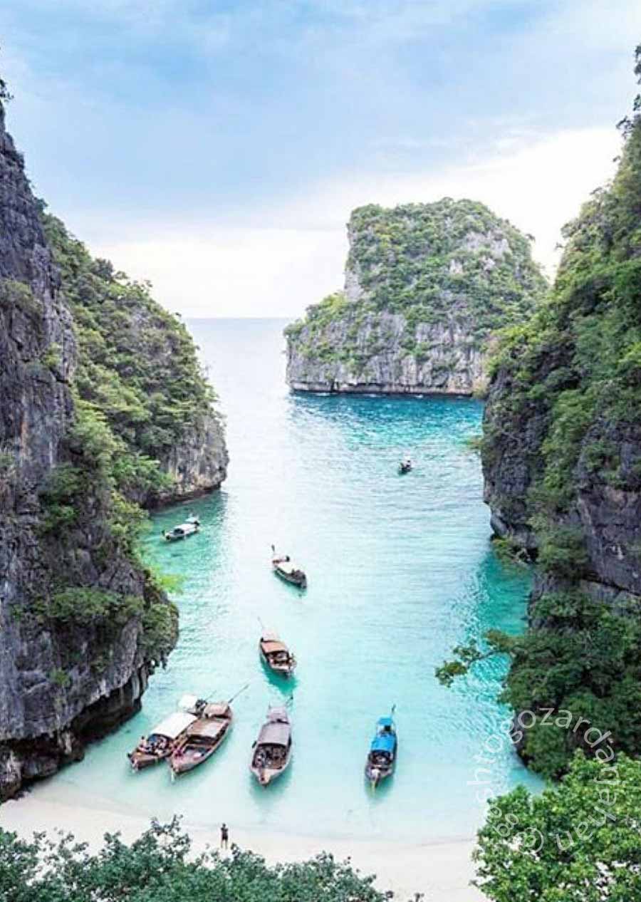 تایلند جزایر_ششگانه_فی_فی از زیباترین جزایر گرمسی