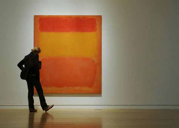 نارنجی، قرمز، زرد نام این تابلو نقاشی اثر مارک رو