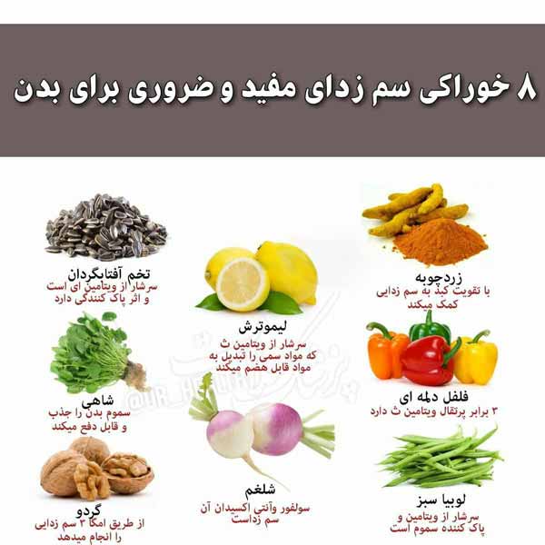 خوراکی‌هایی که بدنتان را از سموم پاک و از مسمومیت