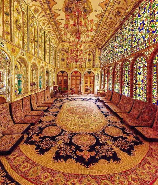 هنر ایرانی در معماری، طراحی، رنگبندی نمايی از مهم