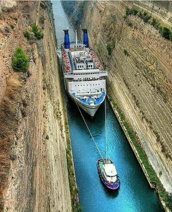 کانال corinth، یونان