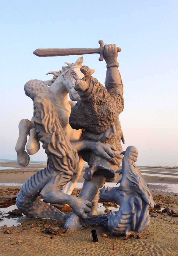 نقش رستم و اژدها، ساحل بوشهر