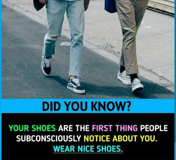 کفش های شما اولین چیزی هستش که بقیه متوجهش میشن و