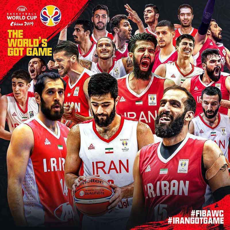 پوستر رسمی FIBA برای معرفی تیم_ملی_ایران در مسابق