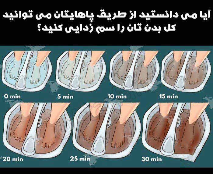 پاهای شما می توانند، بدنتان را سم زدایی کنند تنها