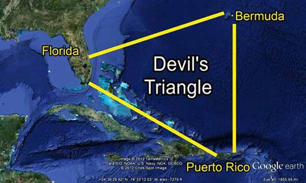 نام های دیگر مثلث برمودا مثلث شیطان، دریای مرگ، ا