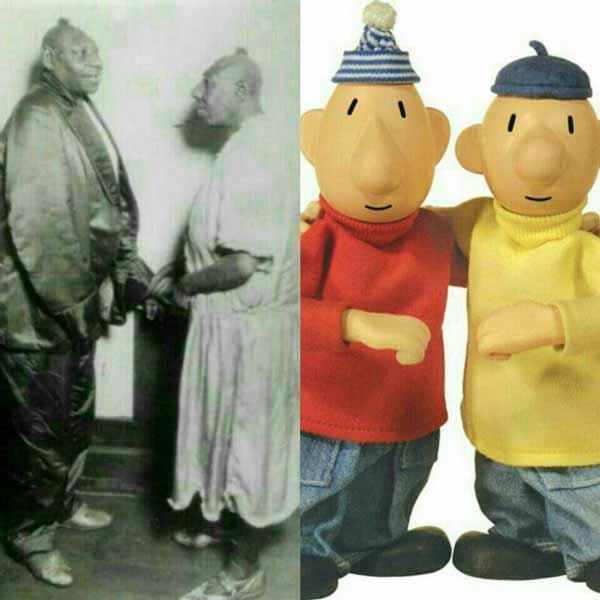 این دو عکس سمت چپ برادر کیکو و سولو در سال 1930 ه