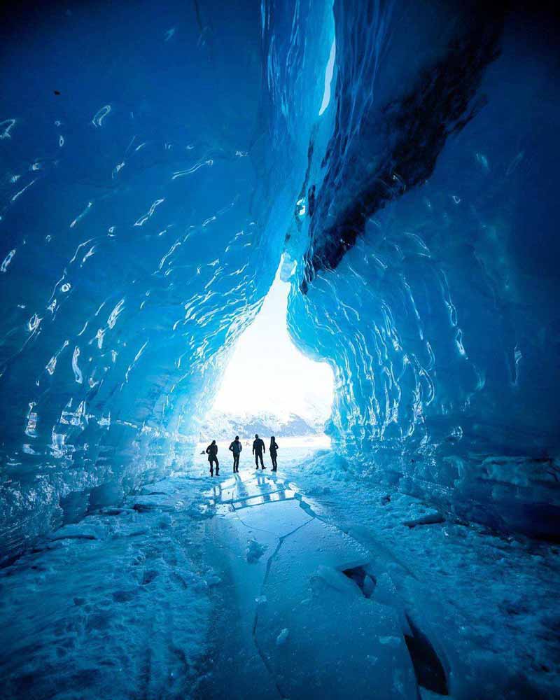 Spencer Glacier یخچال طبیعی و بزرگ در آلاسکا یخچا