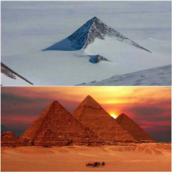 هرم اسرارآمیز شبیه به اهرام مصر که در قطب جنوب وا
