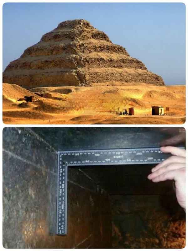 دالان های هرم زوسر در مصر کاملا از سنگ گرانیت ساخ