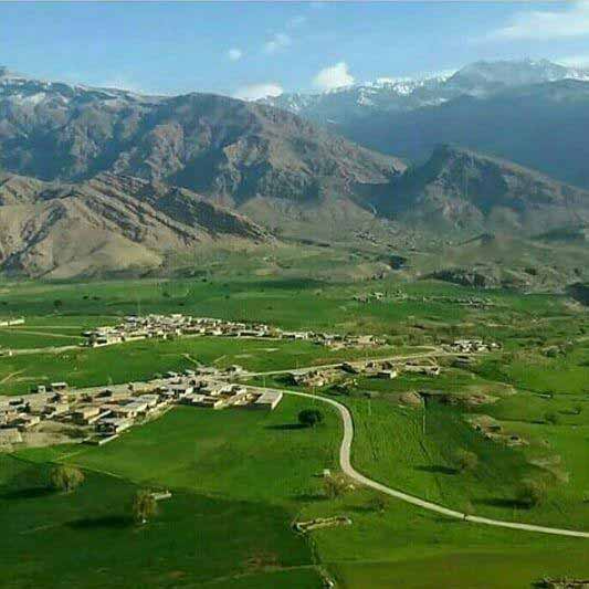 نمایی زیبا از روستای سرراه سعیدی واقع در دشت زیبا