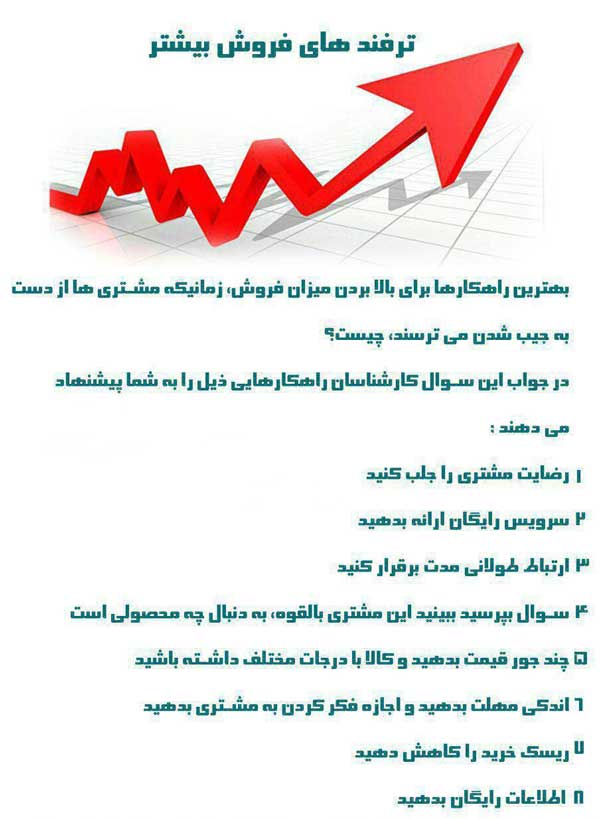 ترفندهای فروش بیشتر