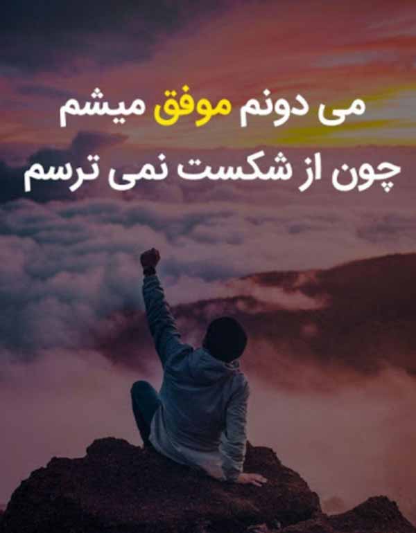 من شکست را ، نمی پذیرم به جایِ نشستن و افسوس خورد