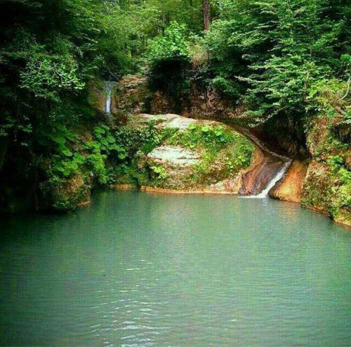 بهشت گمشده  آبشار سنگ نو، کیجاقارزم، جنگلهای بکر 