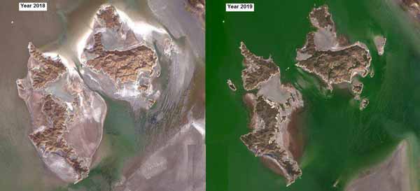 افزایش یک متر و 15 سانتیمتری تراز آب دریاچه ارومی