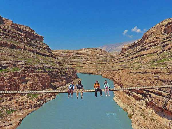 پل معلق دره خزینه پلدختر ، لرستان اینجا_ایران_است