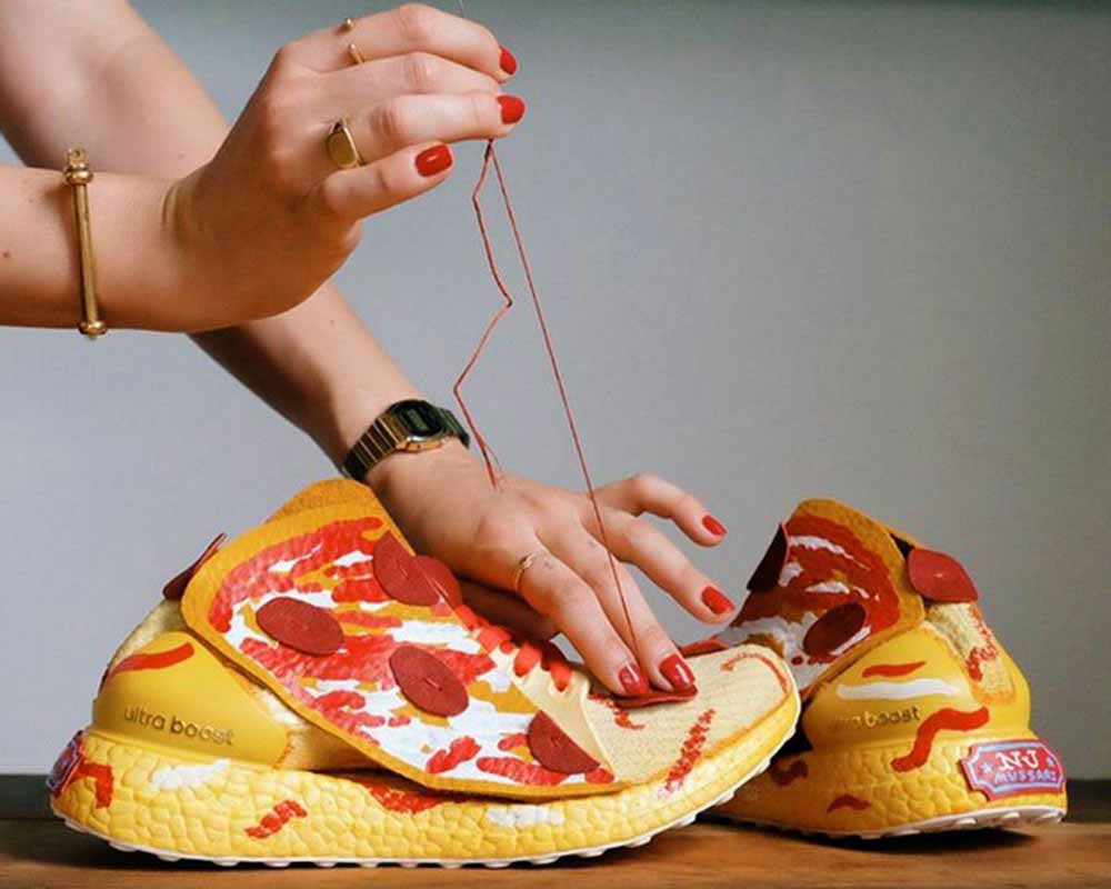 کمپانی آدیداس کفشهای کتانی به شکل پیتزا تولید کرد