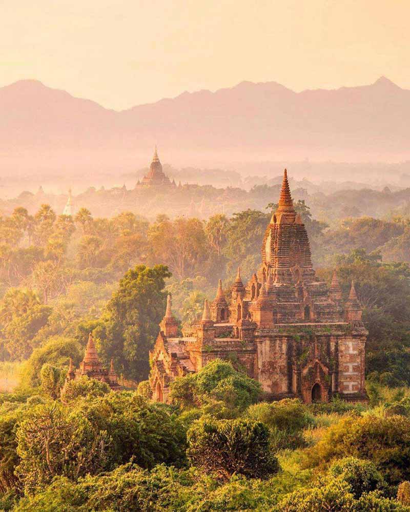شهر باگان Bagan از مشهورترین شهر‌های باستانی دنیا