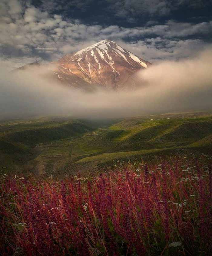 طبیعت  نمایی زیبا از قله دماوند