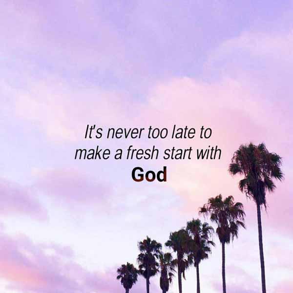 هیچوقت برای یک شروع تازه با خداوند دیر نیست  Iᴛ·s