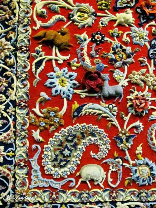 یکی از زیباترین قالی های ایرانی  طرح این قالی متع