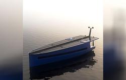 قایق “خورشیدی/بادی” با مکانیسم پیشرفته بادبان! (+