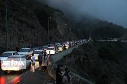 ترافیک سنگین و پرحجم در جاده‌های مازندران