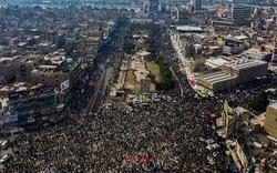 تجمع ده‌ها هزار نفری طرفداران جریان صدر در مرکز ب