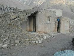 ریزش آوار خانه به خاطر بارش باران در ایذه خوزستان