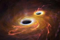 عکس| تلسکوپ‌ها لحظه ادغام دو سیاه‌چاله را شکار کر