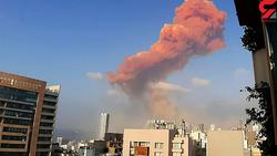 فیلم عجیب ترین انفجار جهان در بیروت / امروز رخ دا