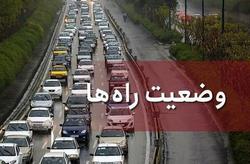 اعمال محدودیت ترافیکی در آزاده راه تهران - شمال د