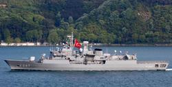 درگیری دو کشتی جنگی ترکیه و یونان