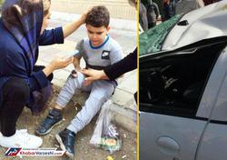 عکس| حادثه رانندگی برای همسر و پسر کاپیتان استقلال