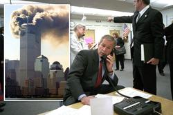 لحظه‌ای که بوش از حملات یازدهم سپتامبر خبردار شد