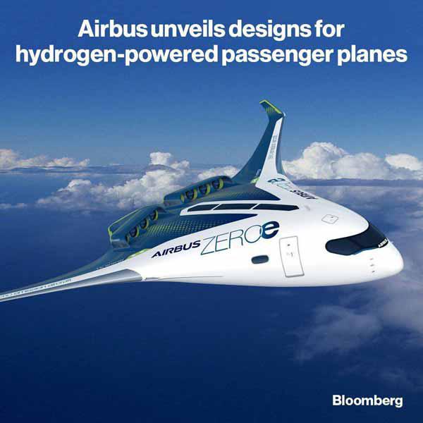 سوپرایز بزرگ ایرباس طراحی هواپیمای هیدروژنی  ایرب