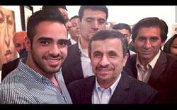 ساشا سبحانی آقازاره معروف در کنار احمدی نژاد + عک