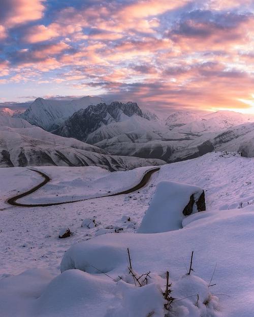 Snowy Landscape of Northern Iran