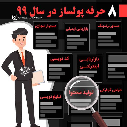 ‌ ‌✍️ یک شغل پر تقاضا در ایران رو معرفی کن  ‌ ‌ ‌