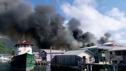تخریب صد‌ها ساختمان در پی حریق گسترده در جزایر کا