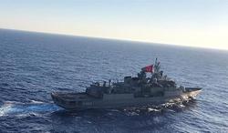 تقابل کشتی جنگی ترکیه با کشتی یونانی-قبرسی در مدی