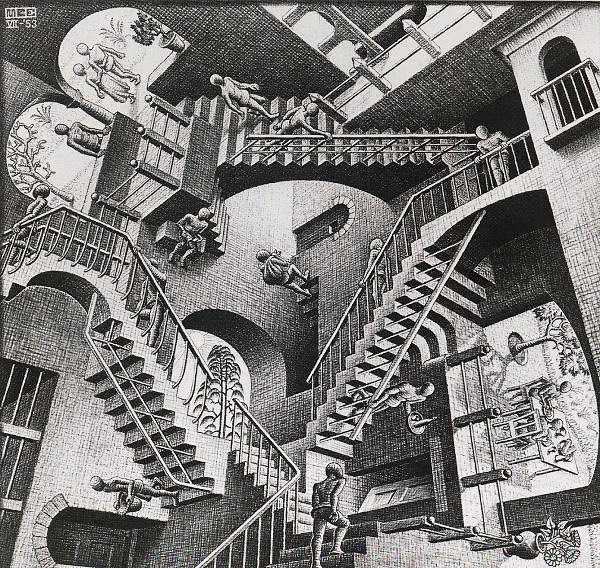 By Maurits Escher  اثر موریس اشر  اینستاگرام هانی
