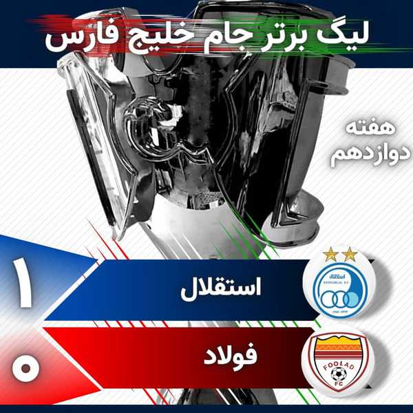 پایان هفته دوازدهم لیگ برتر جام خلیج فارس  اینستا
