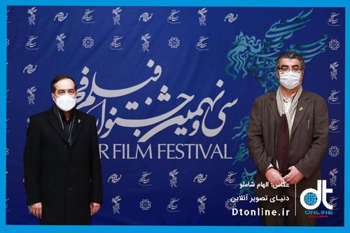 حضور حسین انتظامی رییس سازمان سینمایی و  دبیر جشن