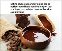 تاثیر مصرف چای، قهوه و شکلات در کند کردن روند پیر