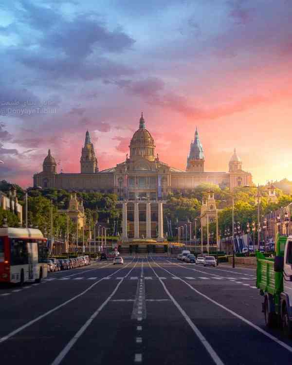 موزه ملی هنر کاتالونیا در بارسلون اسپانیا از جمله